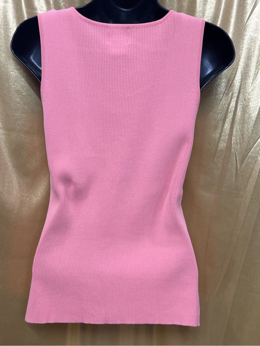 Ruby Rd. Peach Pink Embellished Tank Top Small Ribbed Knit - Picture 5 of 13